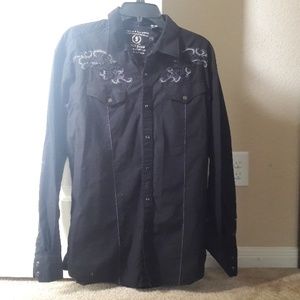 Black XL men's dress shirt